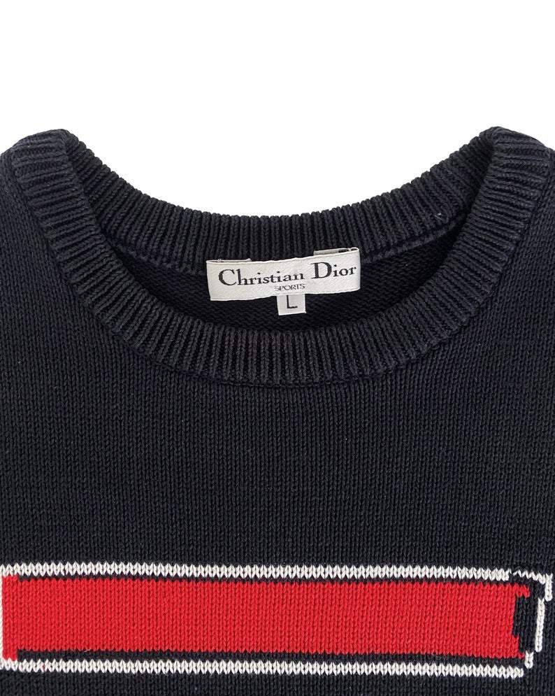 Christian Dior Sports Logo Embroidered Knit – FRUIT Vintage