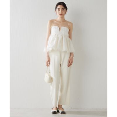 Whim Gazette(ウィム ガゼット)のフェザーキャミブラウス通販 | 集英社