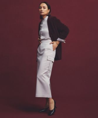 ICB(アイシービー)の【洗える】ウォームサテン クロップドシャツ通販