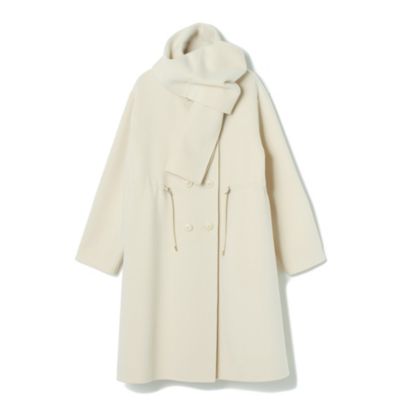 Leilian(レリアン)のマフラーつきウールコート通販 | 集英社HAPPY PLUS
