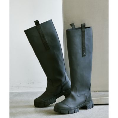 Whim Gazette(ウィム ガゼット)の【GANNI】ラバーロングブーツ通販