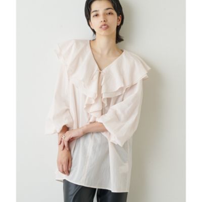 Whim Gazette(ウィム ガゼット)のネックフリルブラウス通販 | 集英社