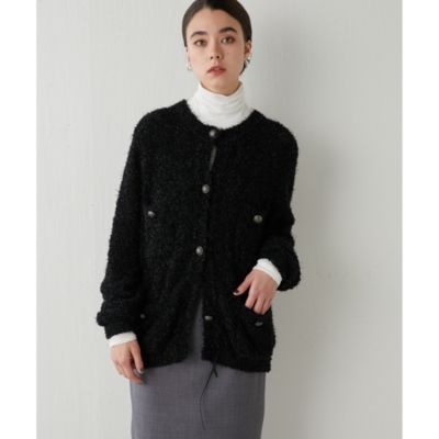 Whim Gazette(ウィム ガゼット)のニットツイードボタンジャケット通販