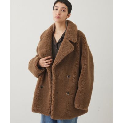 Whim Gazette(ウィム ガゼット)の【THE PAUSE】ボアダブルコート通販