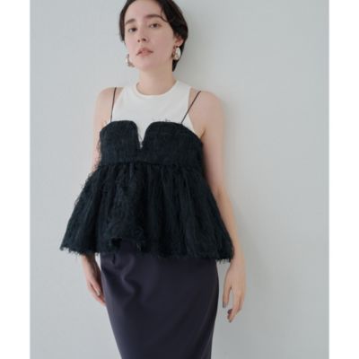 Whim Gazette(ウィム ガゼット)のフェザーキャミブラウス通販 | 集英社