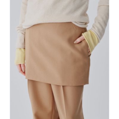 Whim Gazette(ウィム ガゼット)の【GEMINI】ウールミニスカート通販