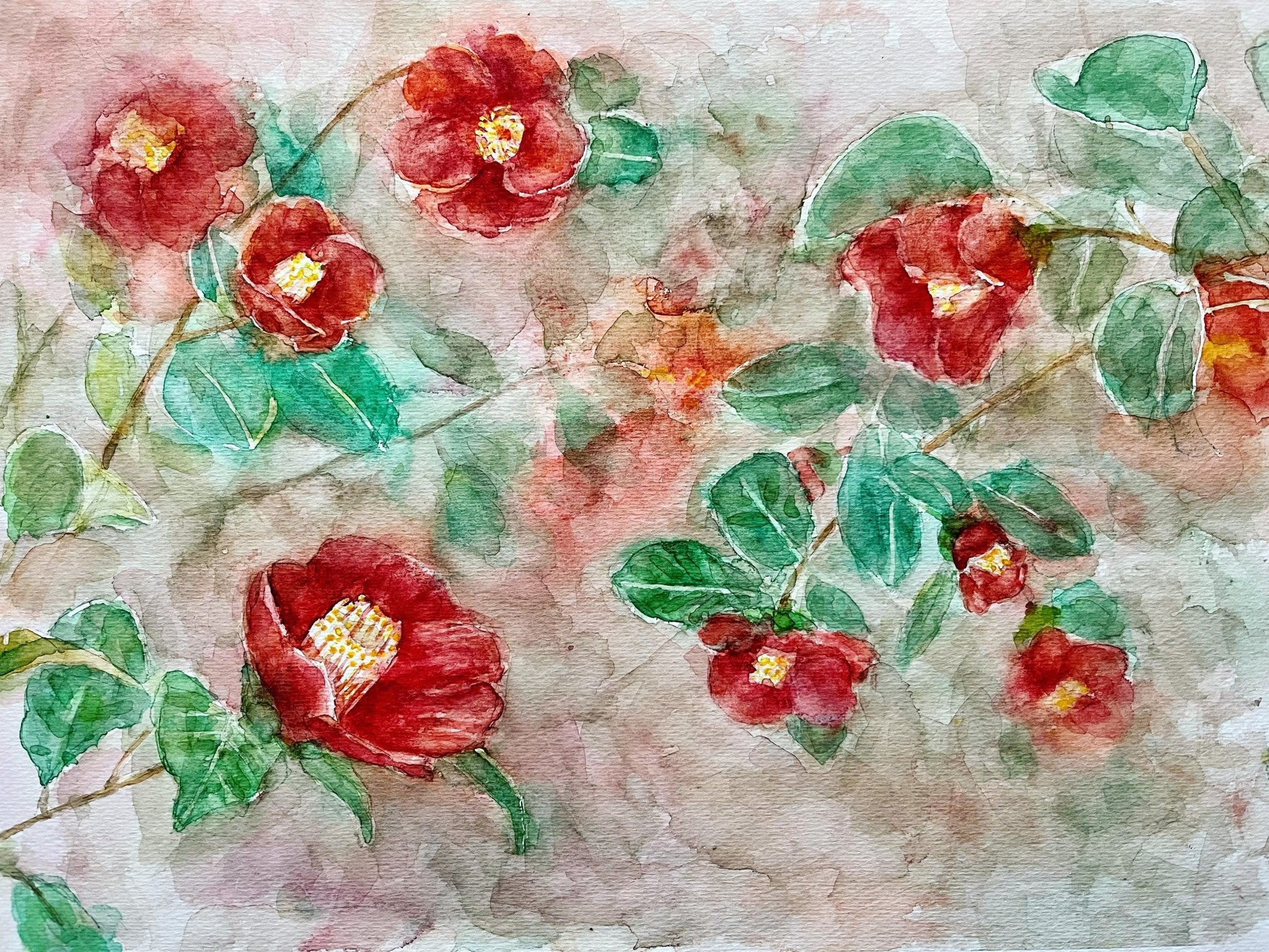 絵画の通販、購入ならFROM ARTIST/作品名：椿/作家名：micha