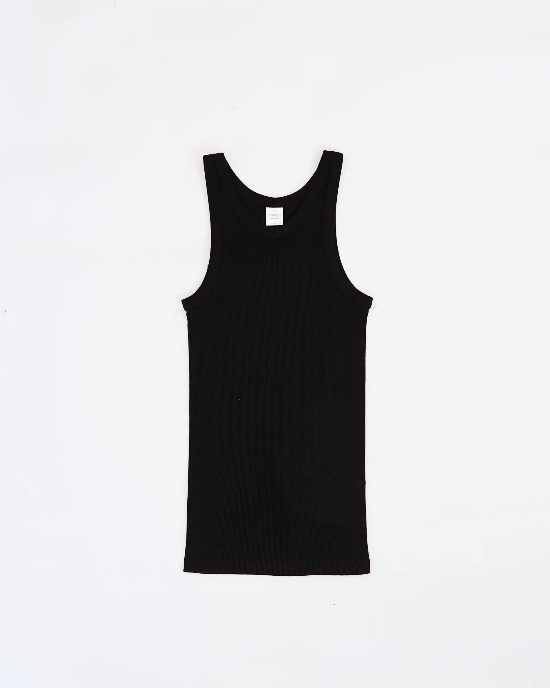Rib Tank Top / Black – Front General Store