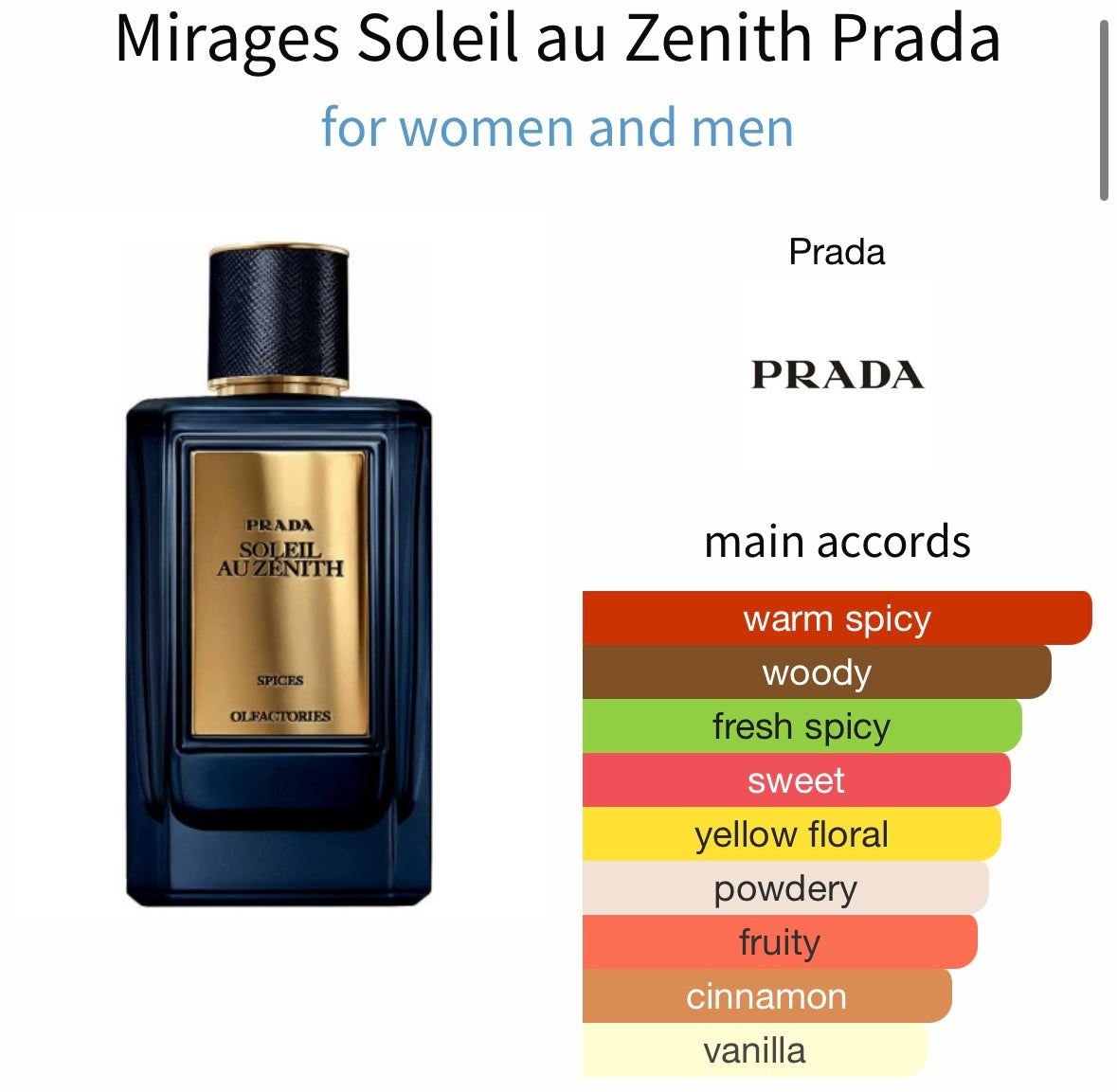 Mirages Soleil Au Zenith Eau de Parfum – Fragrance Revolution Boutique