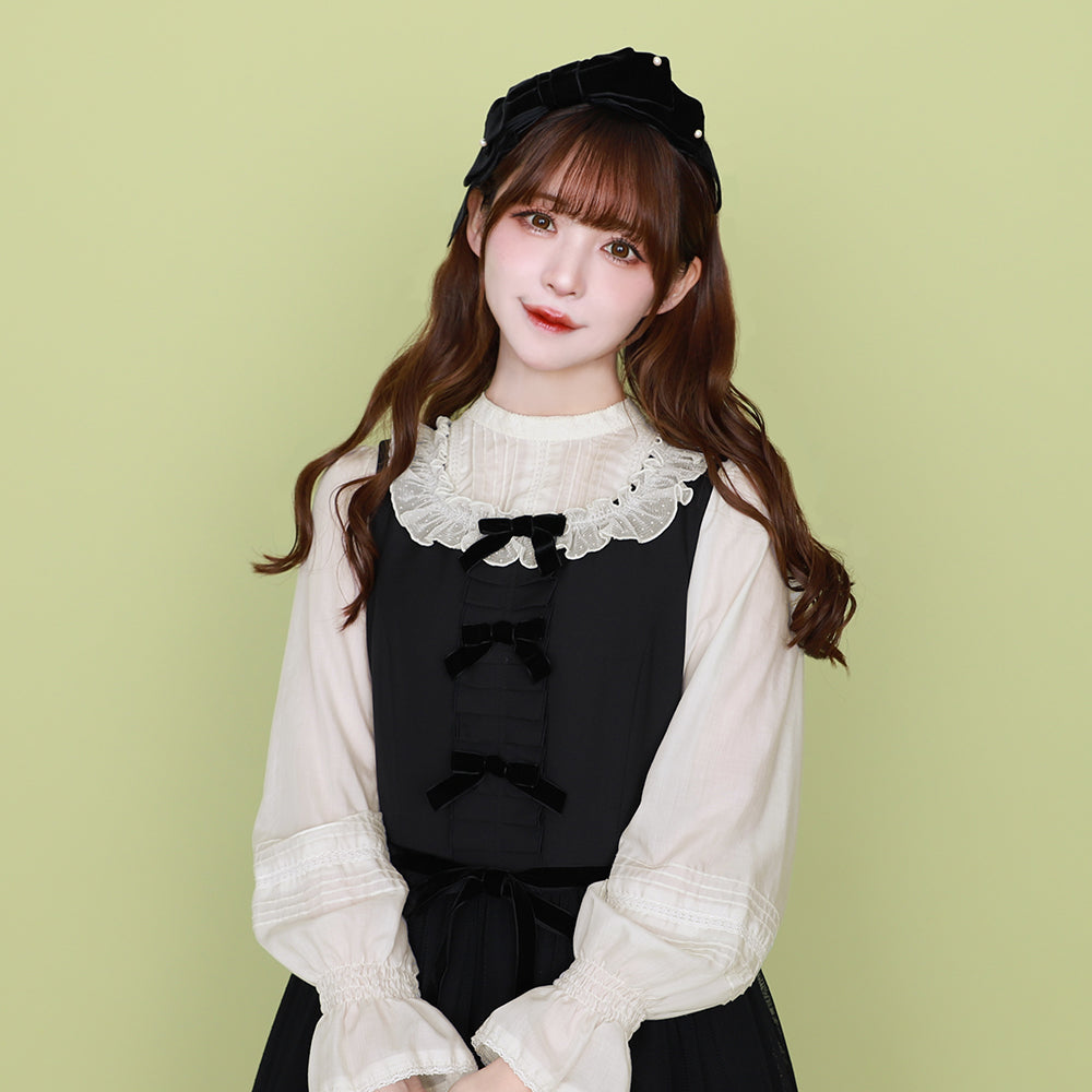 ご令嬢のチュールノースリーブワンピース-Melody BasKet(メロディー