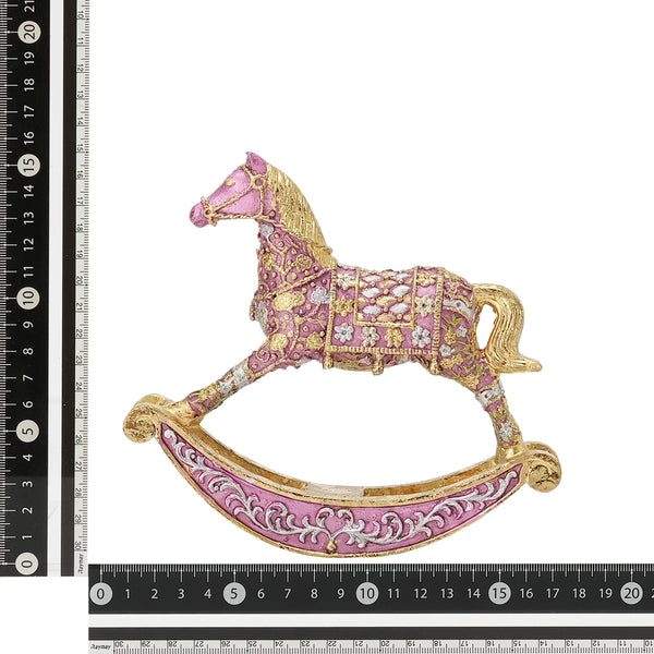 レジンオブジェ ロッキングホース ダークピンク | Francfranc（フラン