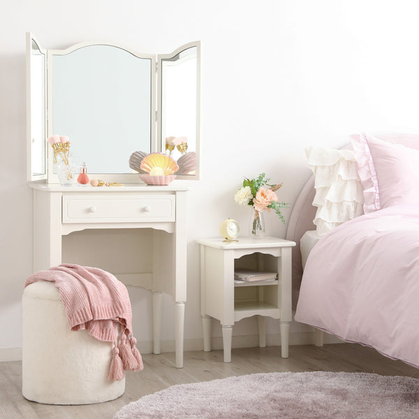 ミーオ ナイトテーブル ホワイト（W350×H500） | Francfranc（フラン