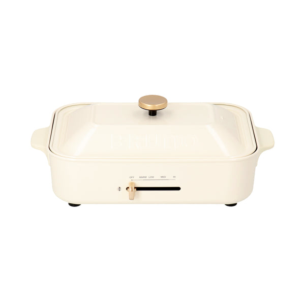 BRUNO コンパクトホットプレート ホワイト（プレート2種セット