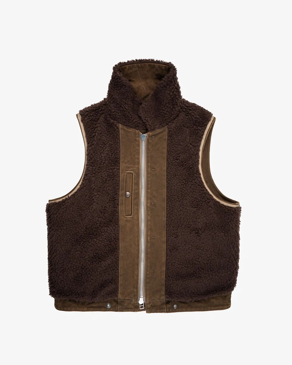 Iron Heart IHV-51-BRN 12oz Duck N1 Deck Vest - Brown - Franklin & Poe