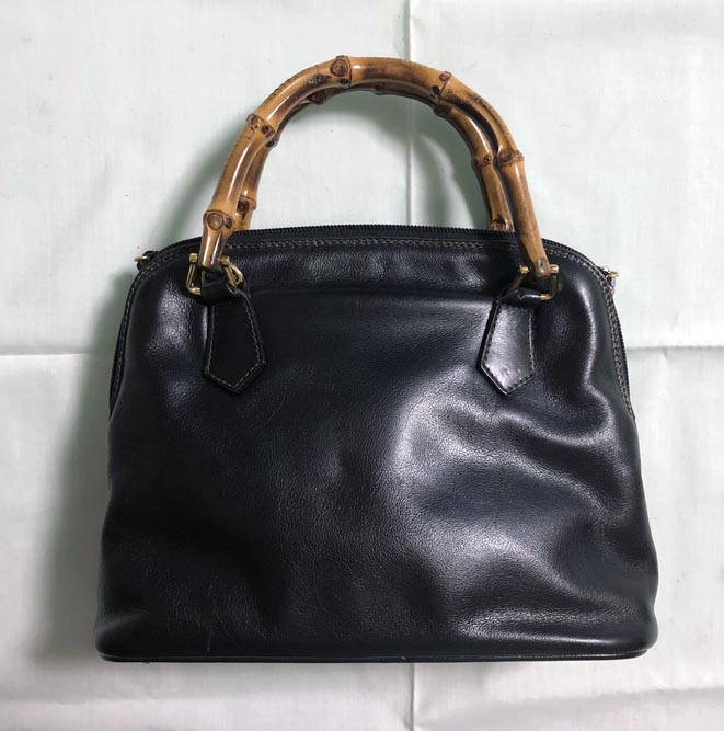 GUCCI バンブーバッグ ハンドル開き修正：開いてしまったバンブー