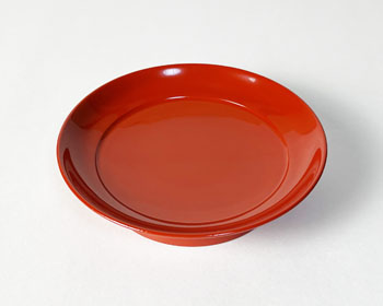 椿皿 新朱色（あらいしゅ）木合漆塗り仕上げ 手塗り（5枚） | 茶道具