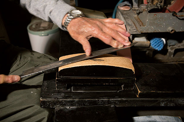 K*.様 切付柳刃包丁 二葉商会 坂下勝美作 切付柳刃包丁 二葉商会 坂下