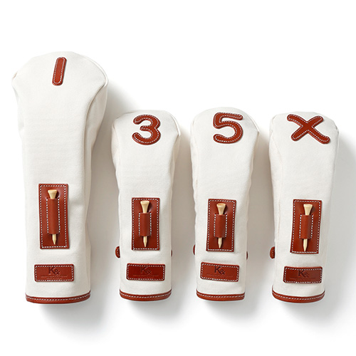 小山ゴルフバック製作所】K& HC-TEE CLASSIC 栃木レザー×帆布