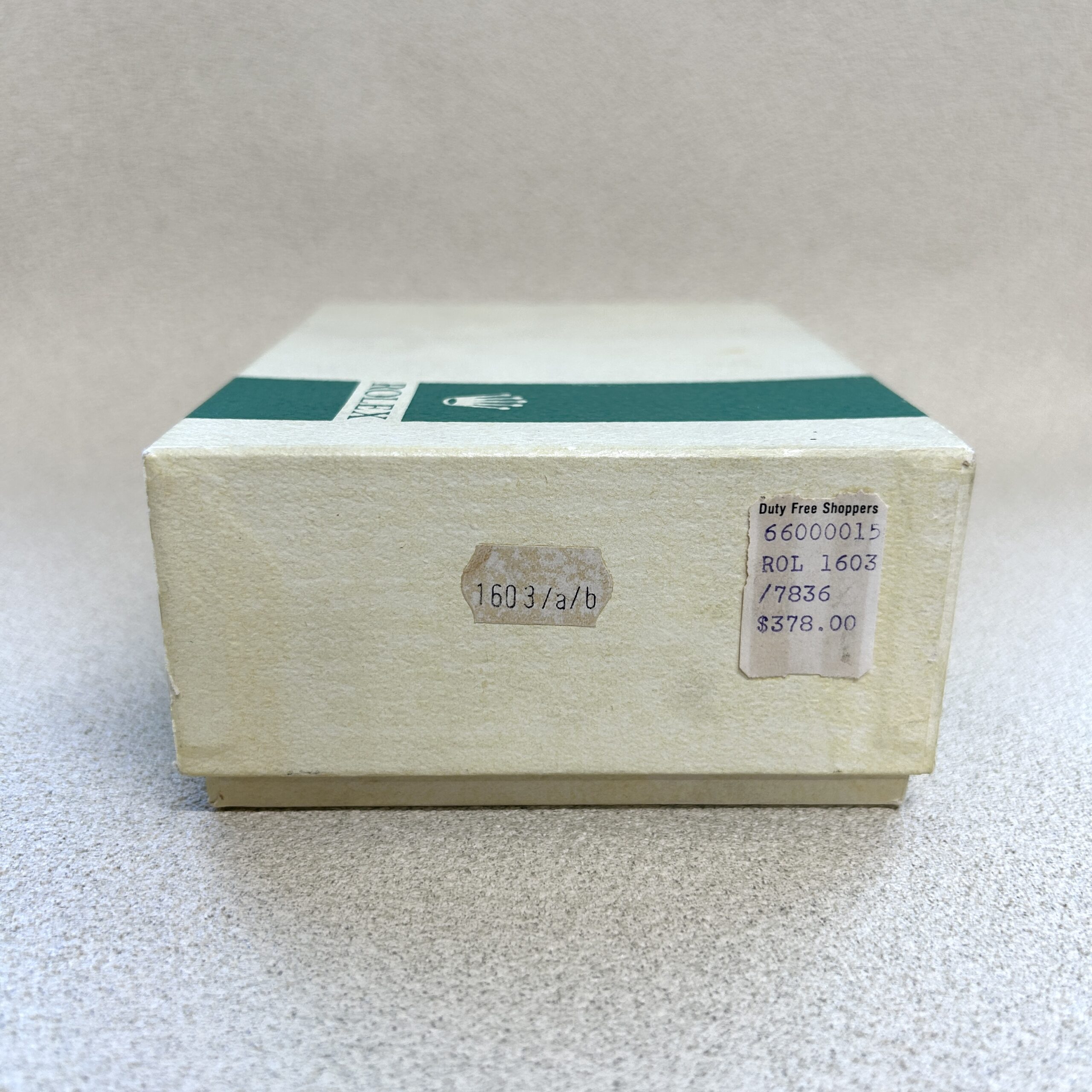 ロレックス デイトジャスト 1603 1973年 ギャランティ・Box | 株式会社