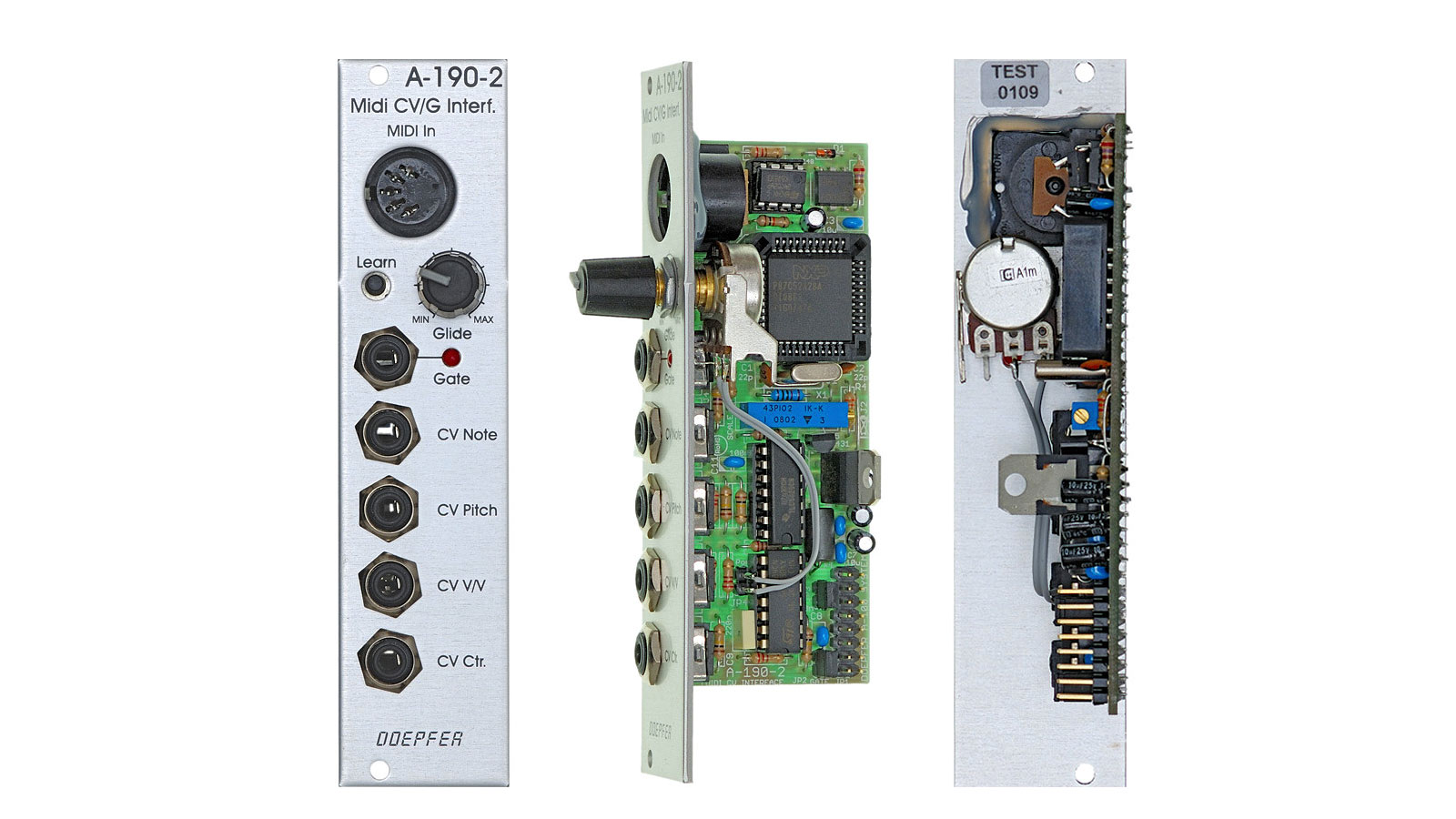 A-190-2 Low Cost MIDI-to-CV/Gate Interface - A-100 Eurorack