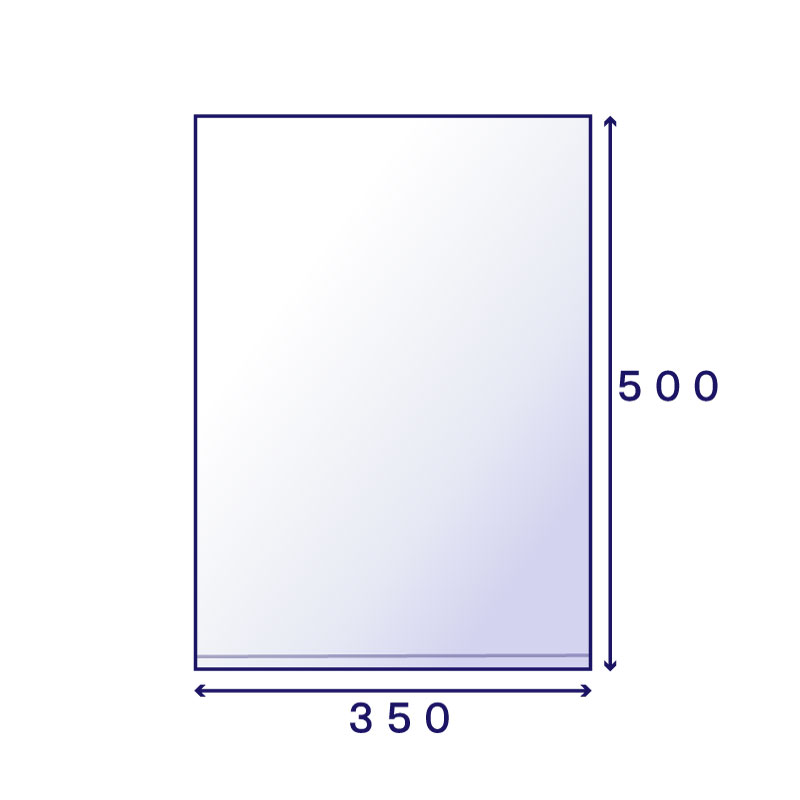 ポリ規格袋 614号・厚さ0.06mm (350×500mm) 100枚入り | OPP