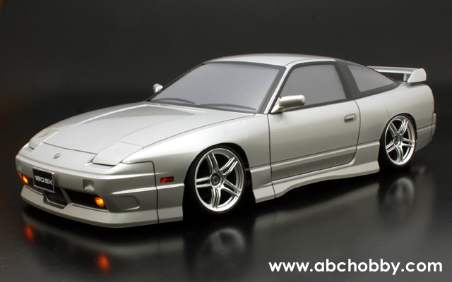 ABCホビー 1/10電動ツーリングカー用ボディ 日産180SX クリアボディ