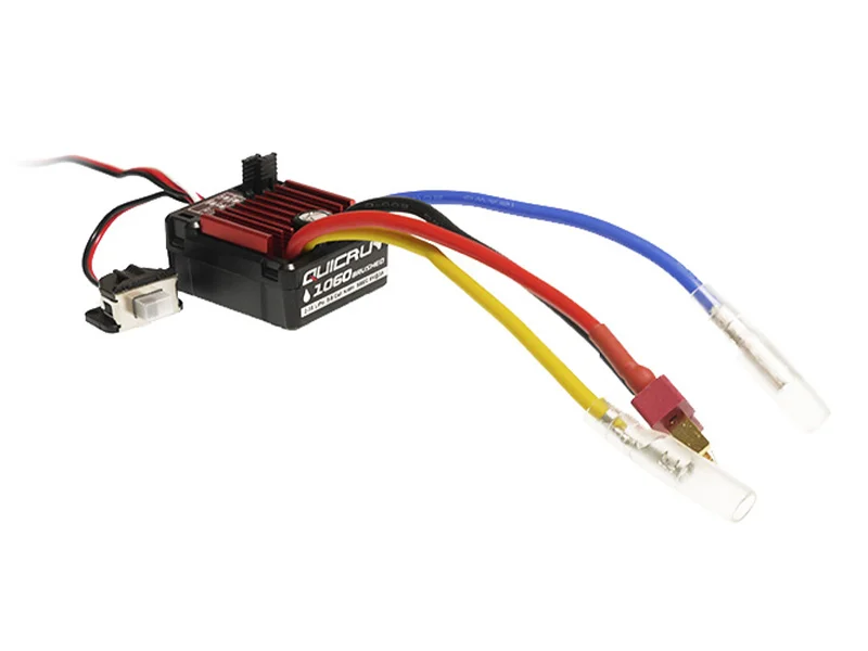 HOBBYWING QuicRUN-WP-1060-Brushed BEC内蔵3A/6V 1/10用 Tプラグ仕様