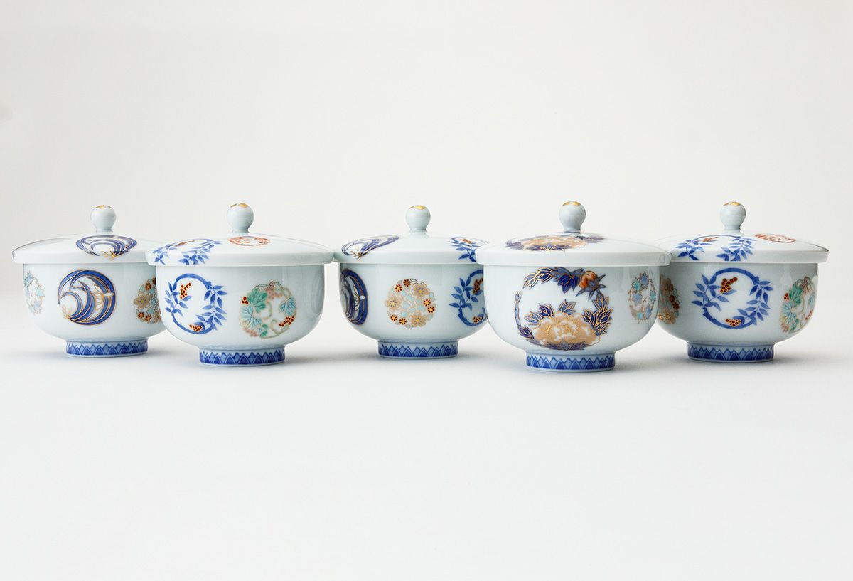 染錦花丸紋 土瓶茶器揃 | 有田焼 深川製磁｜公式オンラインストア