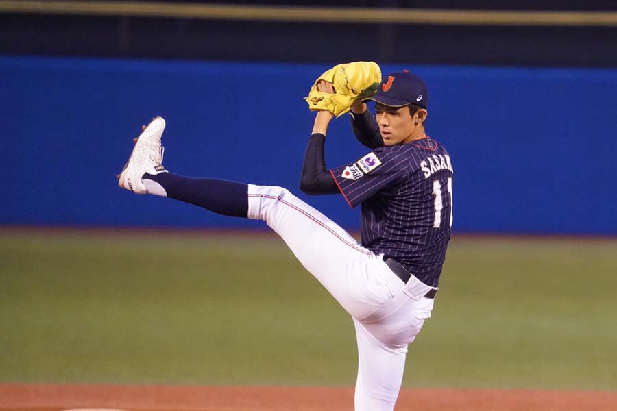 侍J壮行試合】佐々木朗希、圧巻最速156キロ！ 1回3人斬り、2三振奪って