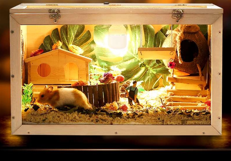 ハムスターケージ 職人手作り ハムスター高級別荘 木製|ハムスター