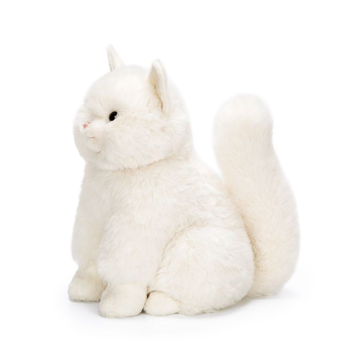 猫ぬいぐるみ ふわもち雪猫 白|猫ぬいぐるみ専門通販 Nyankomo