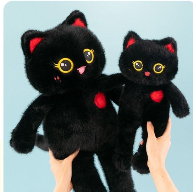 猫ぬいぐるみ 黒猫 招き猫ふわもち黒猫ぬいぐるみ 黒|猫ぬいぐるみ専門