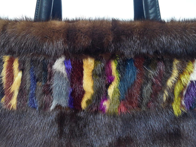 ダークブラウンミンクバッグ | (有)大木毛皮店