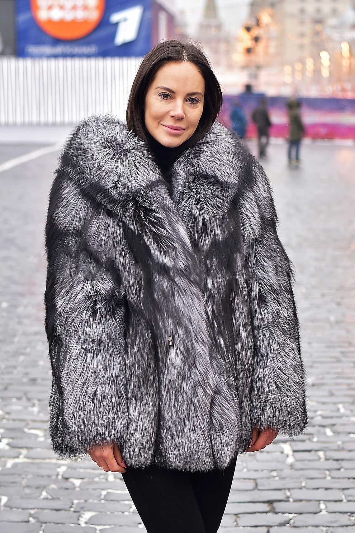 Clover | Scandinavian Silver Fox Fur Jacket With Lavish Big Fur