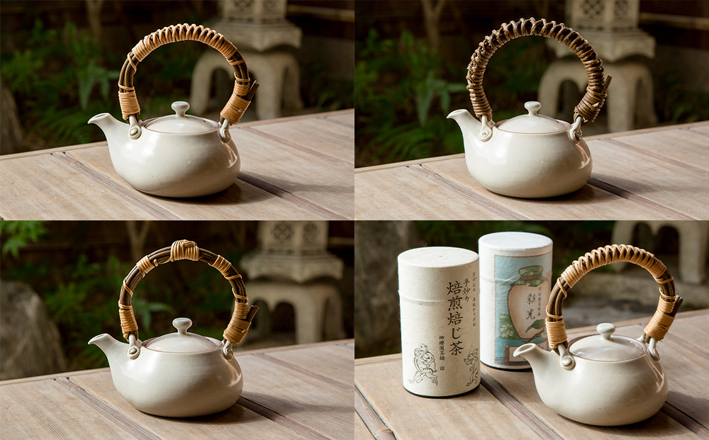 柳桜園×京焼】限定ほうじ茶・煎茶詰合せ×谷口晋也作 白土瓶 | JTBの