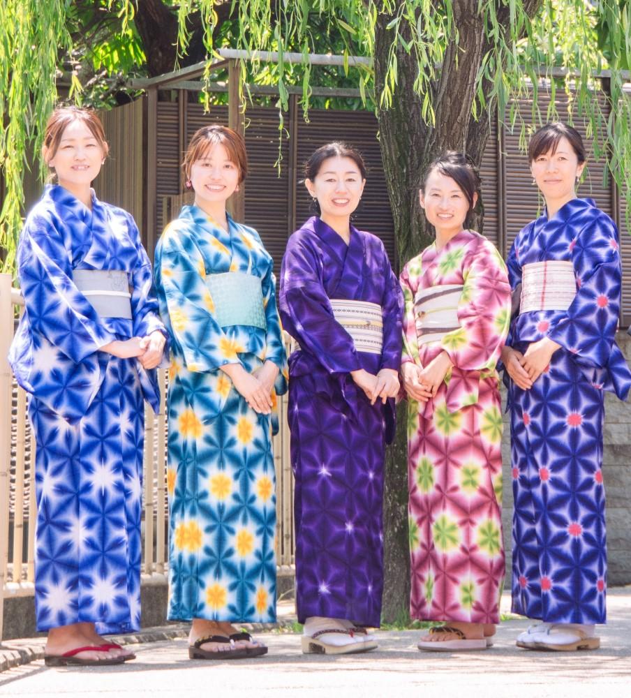 体験！伝統工芸有松・鳴海絞「雪花絞りの浴衣1反染めよう」お仕立て