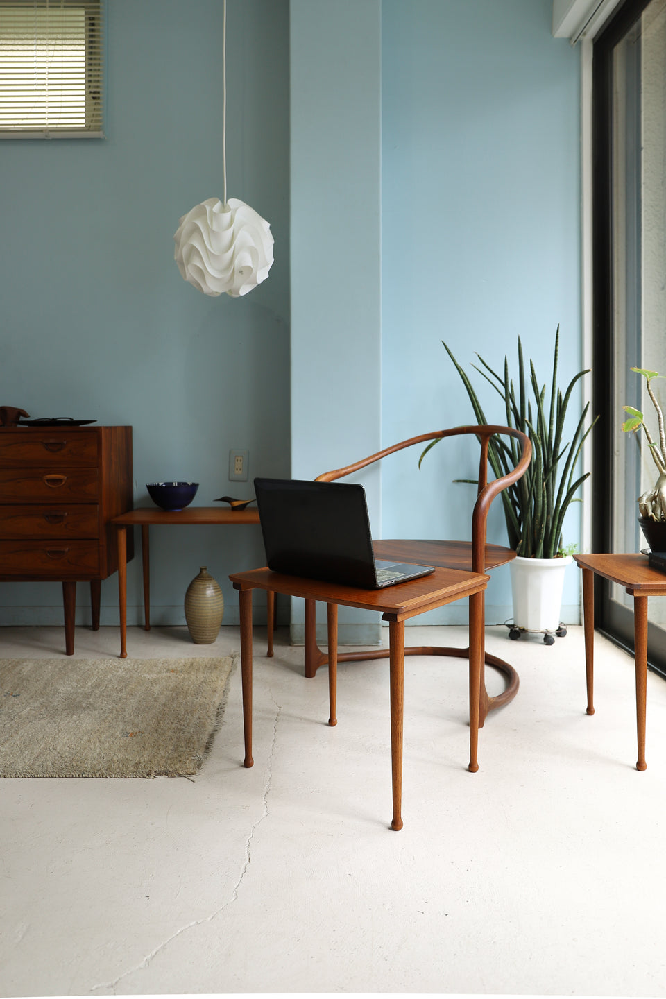 デンマーク ヴィンテージ ネストテーブル チーク材 北欧家具/Danish