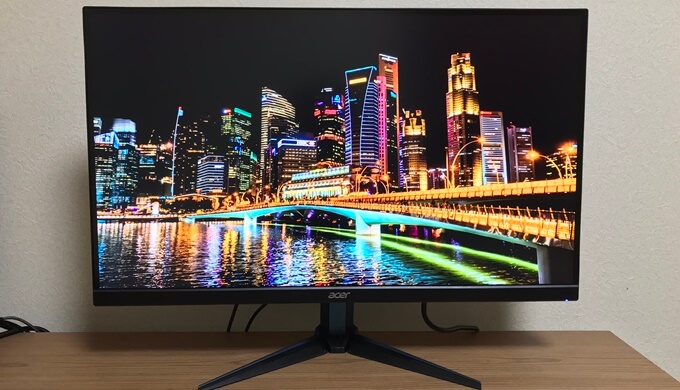 PS5で120Hz出力可能！Acer(エイサー)27インチのWQHDモニター