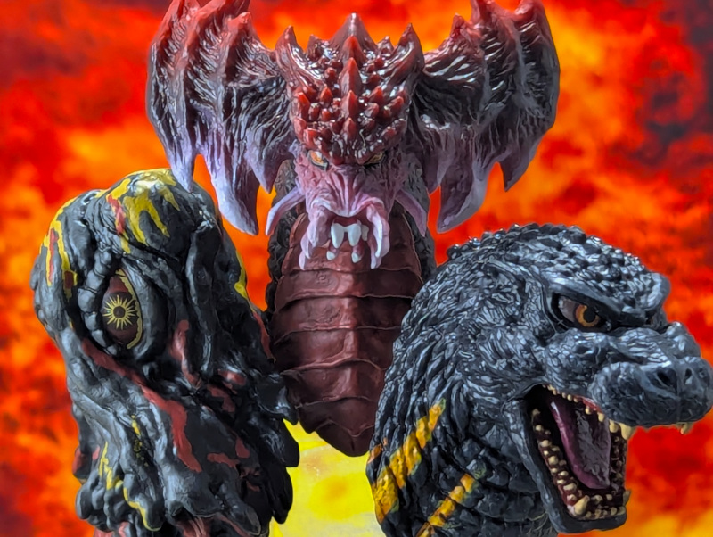 玩栗犬と、一番くじ ゴジラ 怪獣乱舞 モンスターヘッドマグネット | 玩