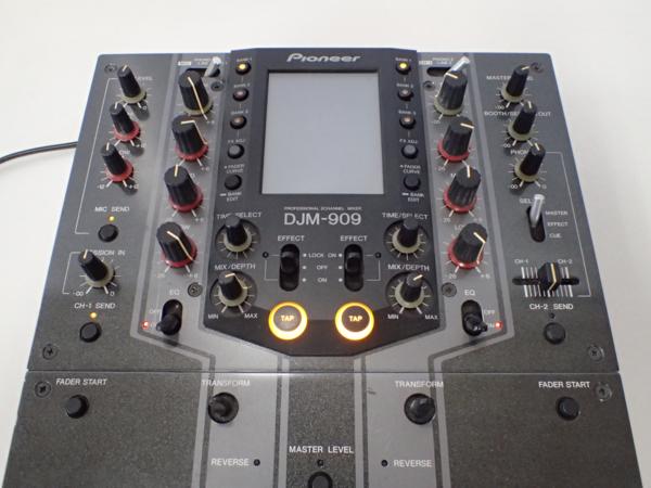 送料込 pioneer djm 909 2ch最高峰djミキサー ジャンク扱い 送料込