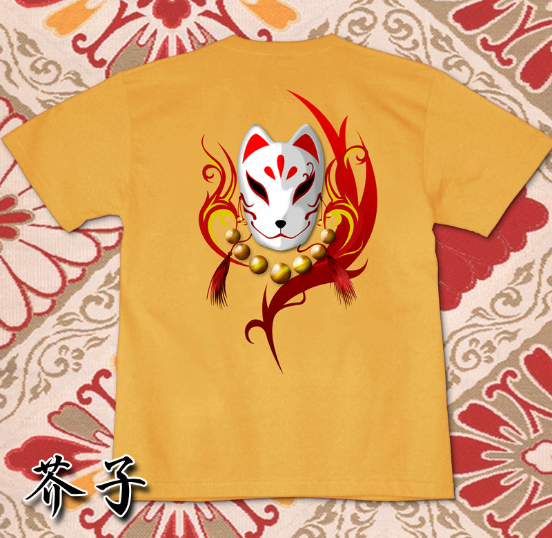 BABYL 百狐夜行 TEE Tシャツ Lサイズ 九尾の狐Tシャツ 青 | ソニー