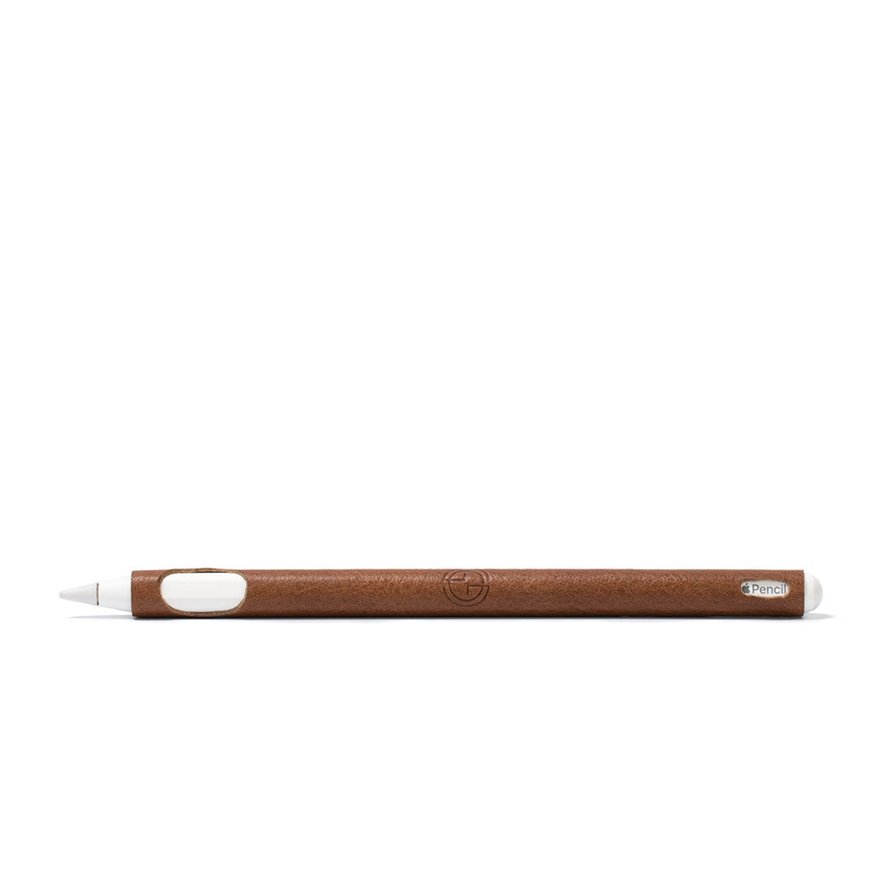 Leather sleeve case for Apple Pencil Pro and Pencil 2 – Geometric