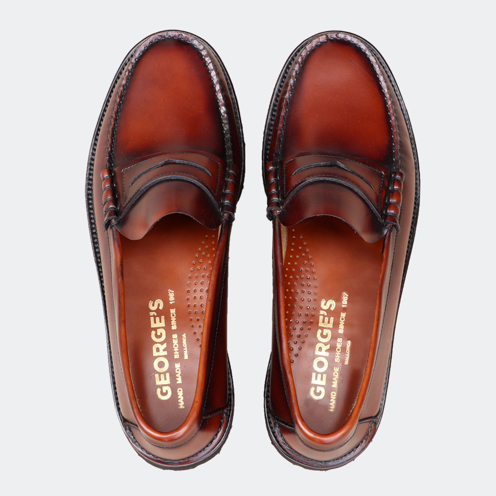 American moccasin Vibram sole. Made in Majorca. penny loafers