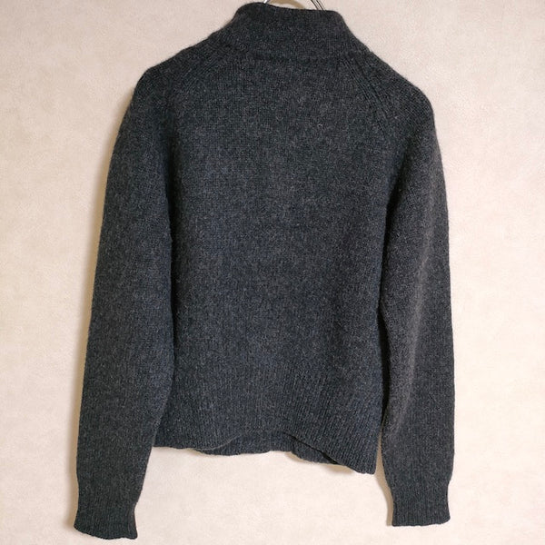 MARGARET HOWELL ウールニットブルゾン 578-264207 キャメル混 サイズ2