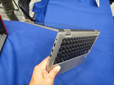 Inspiron 11 2-in-1(3647)レビュー:液晶を360度回転させることのできる