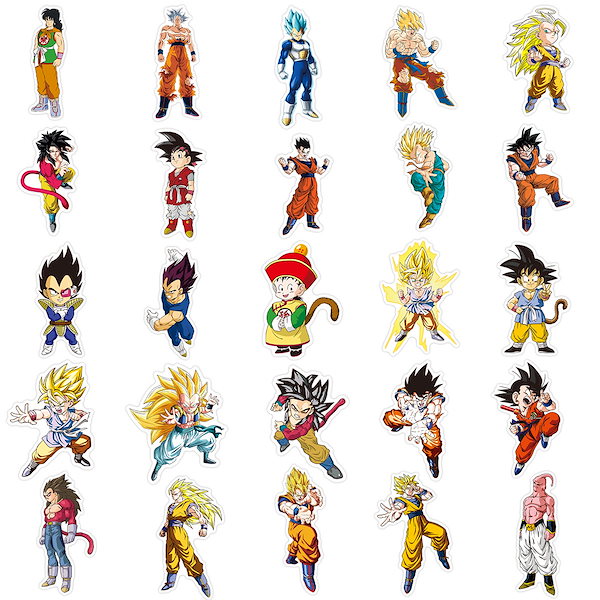 Qoo10] 50枚セット ドラゴンボール ステッカ