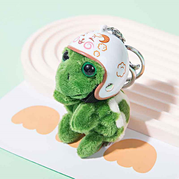 Qoo10] 兜をかぶった亀キーホルダー 干支かわいい