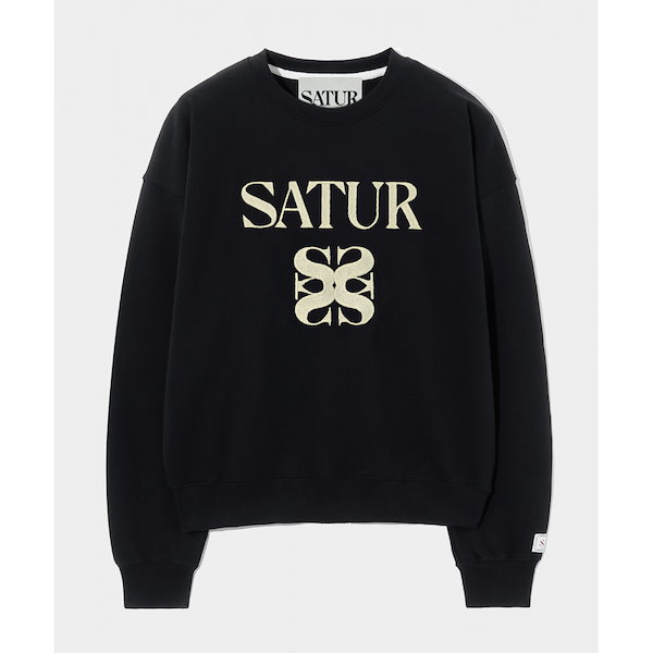 Qoo10] SATUR SATUR クラシックロゴスウェットシャ