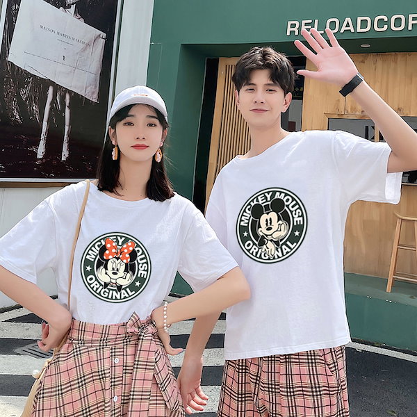 Qoo10] ディズニー ミッキー親子ペア服 夏 Tシャツ お揃い