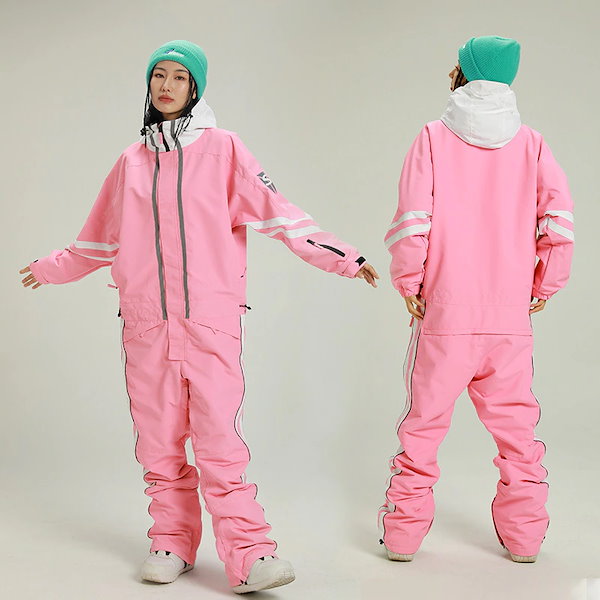 Qoo10] スノーボードウェア つなぎ 上下セット